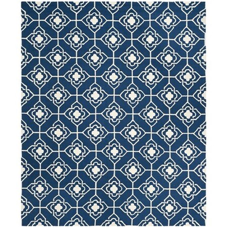 Safavieh Four Seasons Hand Hooked Rectangle Rug- Navy - Ivory- 8 x 10 ft. FRS233H-8